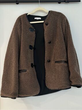 HYFVE Brown Teddy Sherpa Jacket